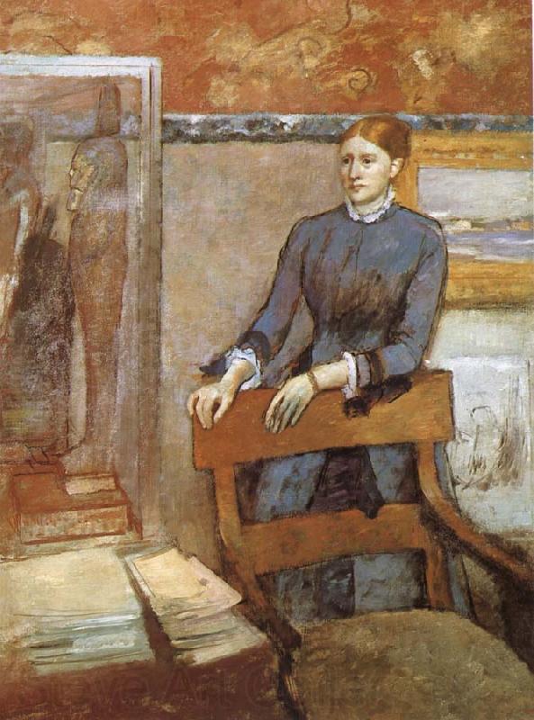 Edgar Degas Portrait of Miss Lu Norge oil painting art